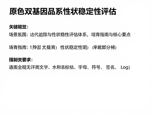 原色双基因品系性状稳定性评估,培育指南与核心要点