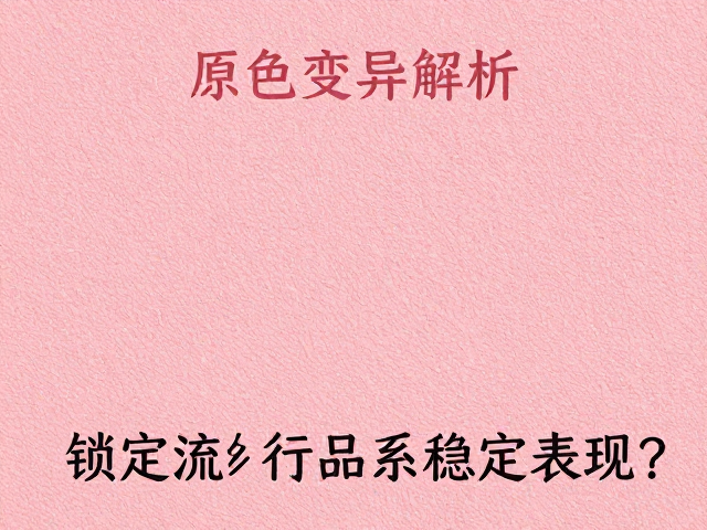 原色纹理变异解析,如何锁定流行品系稳定表现?