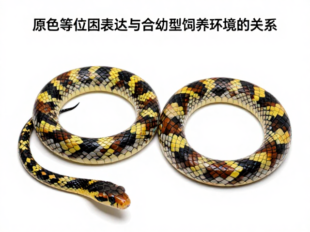 原色蛇等位基因表达与幼蛇饲养环境的关系