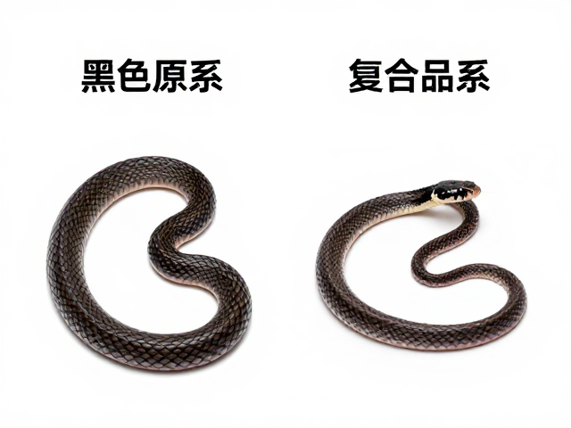 黑鼠蛇原色与复合品系区别，图解特征与饲养指南