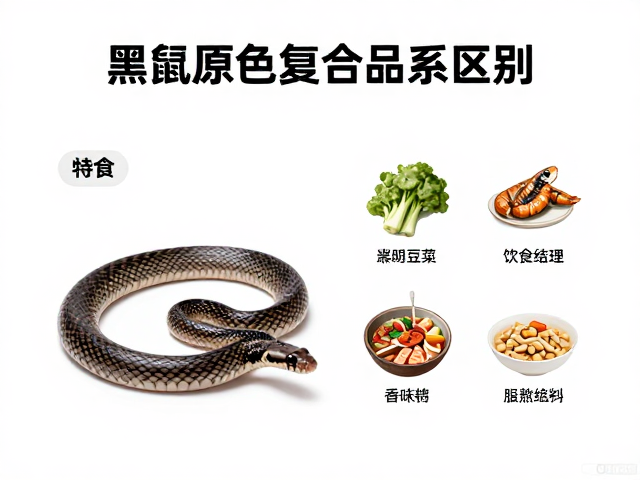 黑鼠蛇原色与复合品系区别,图解特征与饲养指南