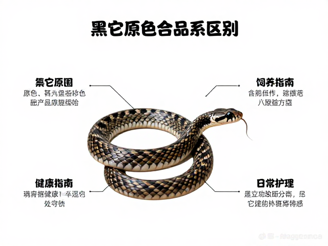 黑鼠蛇原色与复合品系区别,图解特征与饲养指南