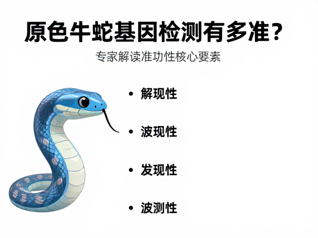 原色牛蛇基因检测有多准?专家解读准确性核心要素