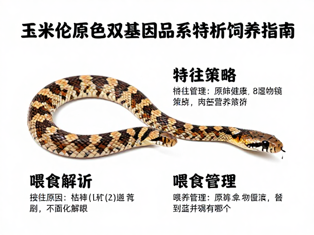 玉米蛇原色双基因品系,特征解析与饲养指南