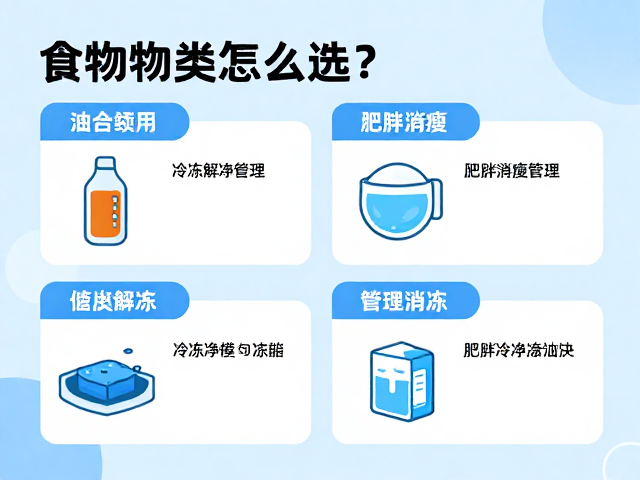食物种类怎么选?冷冻解冻与肥胖消瘦管理全攻略