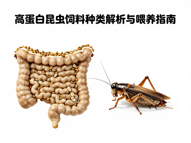 蟋蟀蟑螂肠道填充饲料,高蛋白昆虫饲料种类解析与喂养指南