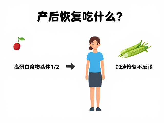 产后恢复吃什么?高蛋白食物头体1/2,加速修复不反弹