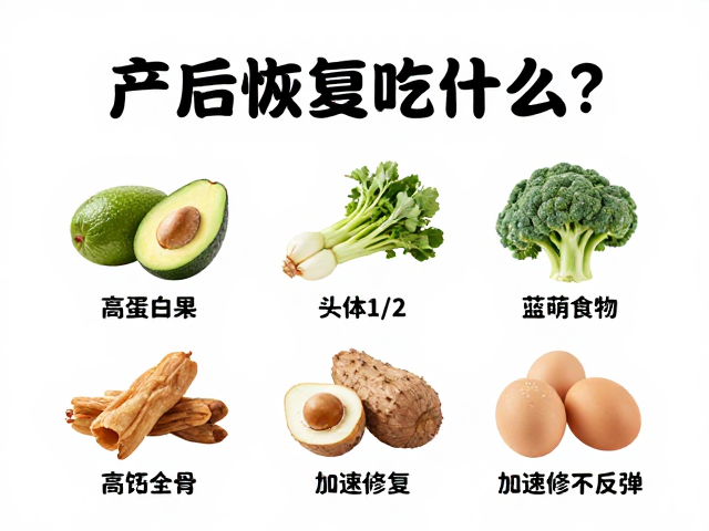 产后恢复吃什么?高蛋白食物头体1/2,加速修复不反弹