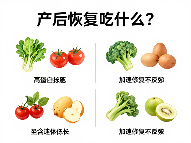 产后恢复吃什么?高蛋白食物头体1/2,加速修复不反弹