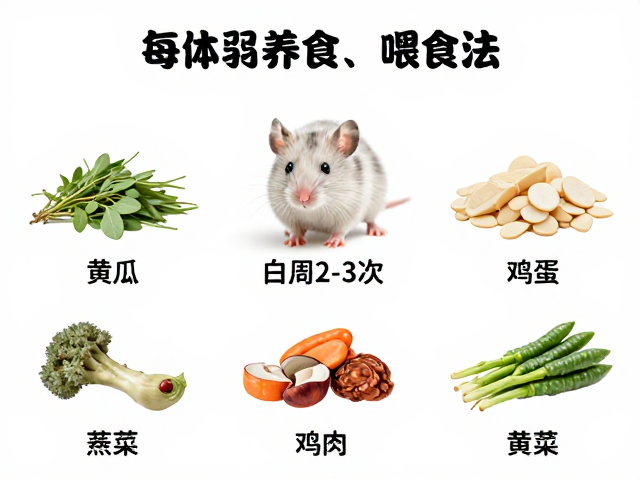 活体乳鼠喂养指南，亚成体期每周2-3次喂食法及食物种类推荐