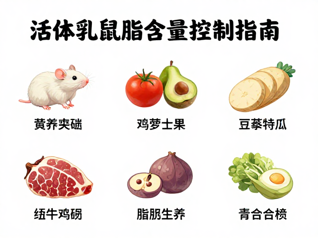 活体乳鼠脂肪含量控制指南,食物种类对营养的影响
