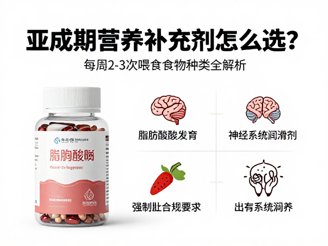 亚成期营养补充剂怎么选?每周2-3次喂食食物种类全解析