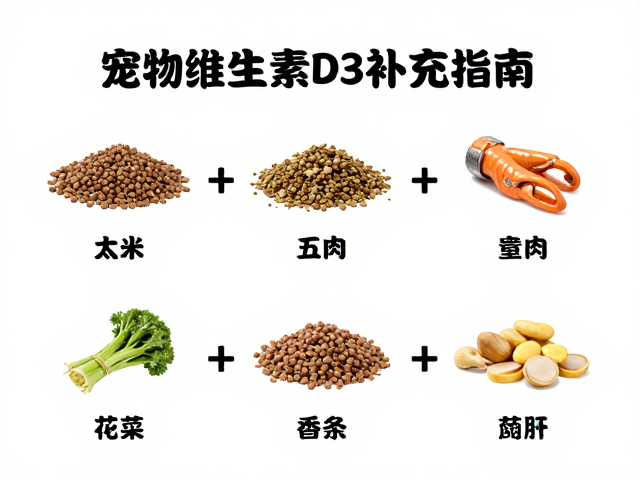 宠物维生素D3补充指南,灌食喂食法与食物种类全解析