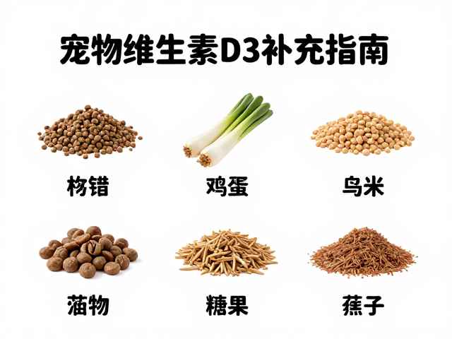 宠物维生素D3补充指南,灌食喂食法与食物种类全解析