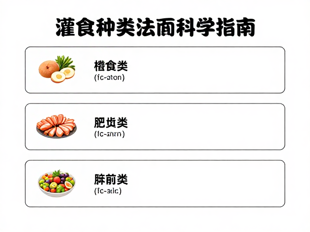 灌食辅助喂食法，食物种类选择与肥胖消瘦管理的科学指南