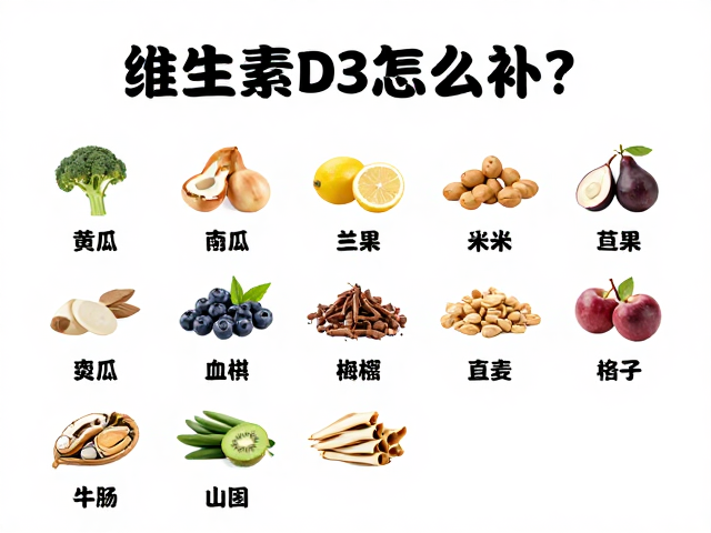 维生素D3怎么补？头体1/2的食物种类全解析