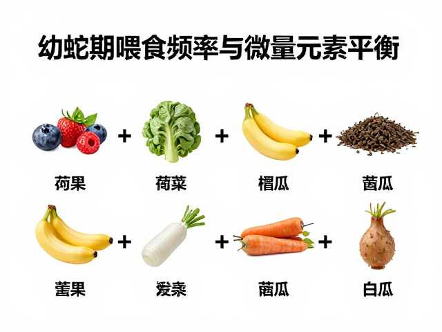 幼蛇期喂食频率与微量元素平衡,不同食物种类的科学搭配指南