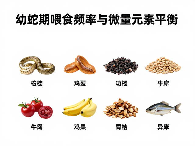 幼蛇期喂食频率与微量元素平衡,不同食物种类的科学搭配指南