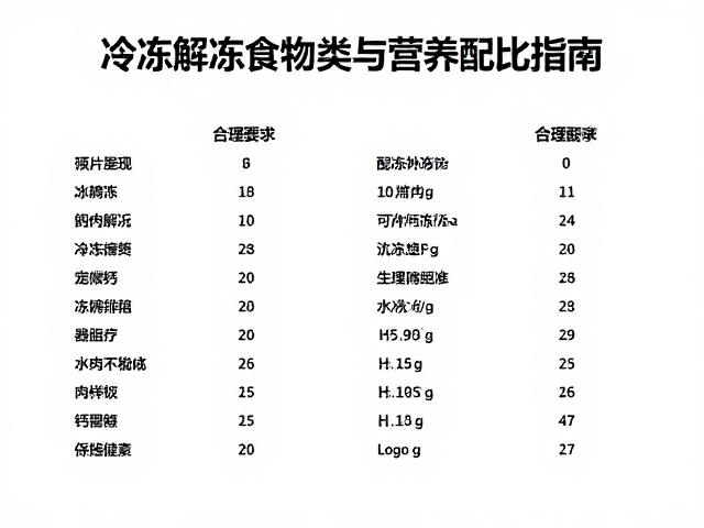 宠物辅食钙磷比多少？冷冻解冻食物种类与营养配比指南