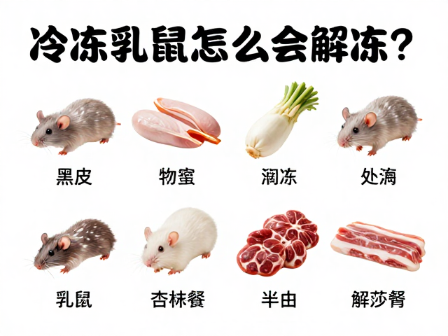 冷冻乳鼠怎么解冻？食物种类与解冻处理全攻略