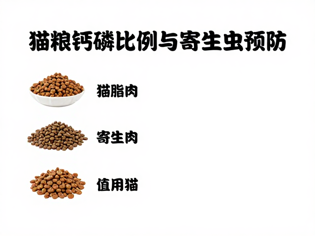 猫粮钙磷比例与寄生虫预防,食物种类选择指南
