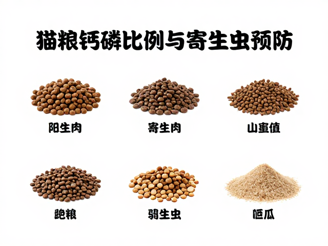 猫粮钙磷比例与寄生虫预防,食物种类选择指南