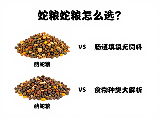 蛇粮怎么选?专用蛇粮vs肠道填充饲料,食物种类大解析