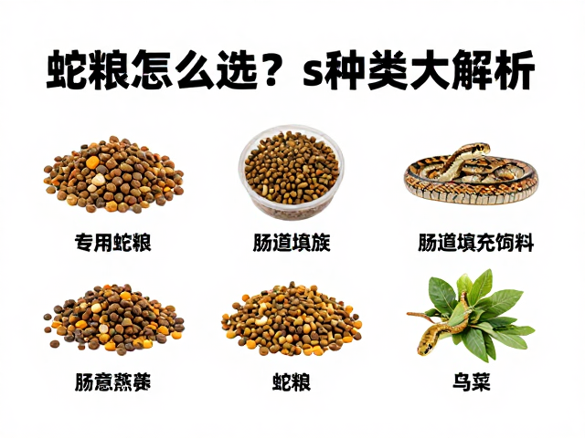蛇粮怎么选？专用蛇粮vs肠道填充饲料，食物种类大解析