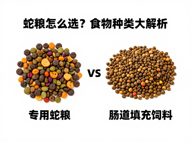 蛇粮怎么选?专用蛇粮vs肠道填充饲料,食物种类大解析