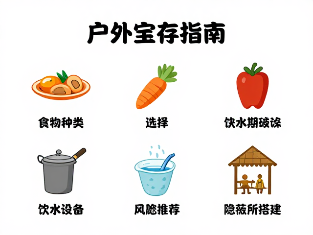 户外生存指南,食物种类选择、饮水设备推荐与隐蔽所搭建技巧