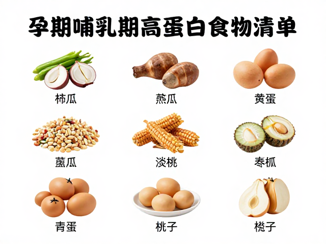 孕期哺乳期高蛋白食物清单,助力产后恢复与营养补充