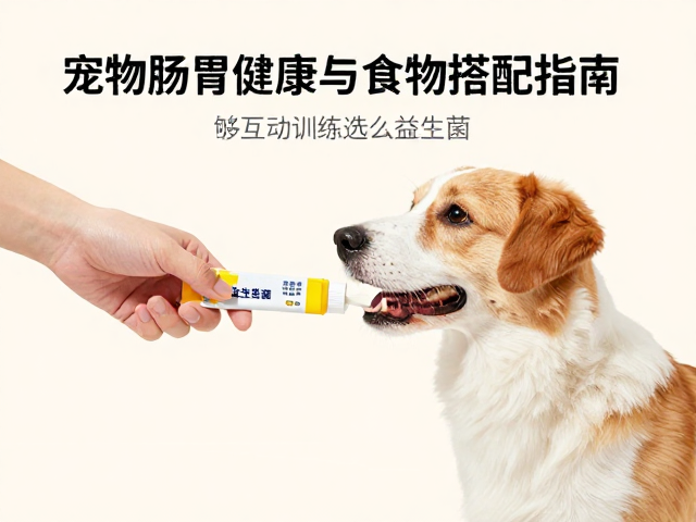 手喂互动训练选什么益生菌?宠物肠胃健康与食物搭配指南