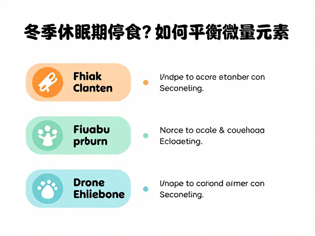 冬季休眠期停食,如何平衡微量元素?宠物食物种类选择指南