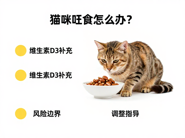 猫咪吐食怎么办?维生素D3补充与食物种类调整指南