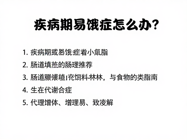 疾病期易饿症怎么办?高饱腹感肠道填充饲料推荐与食物种类指南