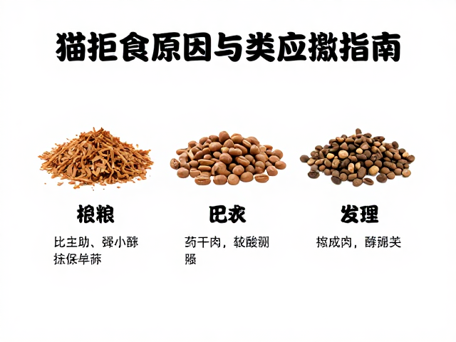 猫拒食原因与应激管理,食物种类选择指南