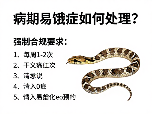 蛇成蛇期每周1-2次喂食指南,病期易饿症如何处理?