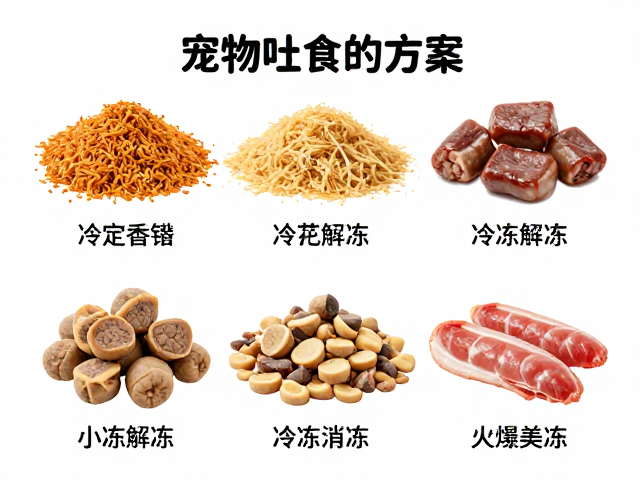 宠物吐食处理方案,食物种类与冷冻解冻对消化的影响