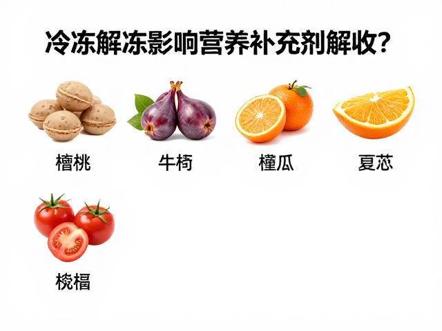 冷冻解冻影响营养补充剂吸收?不同食物种类实测解析