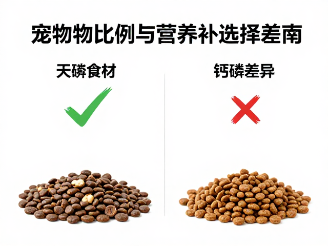 宠物食物钙磷比例与营养补充剂选择指南