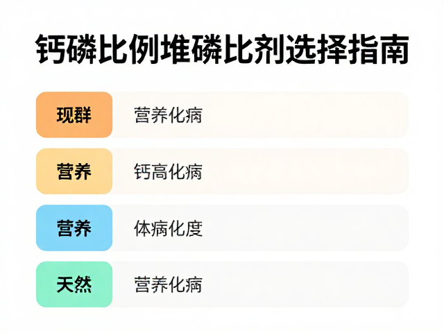 宠物食物钙磷比例与营养补充剂选择指南