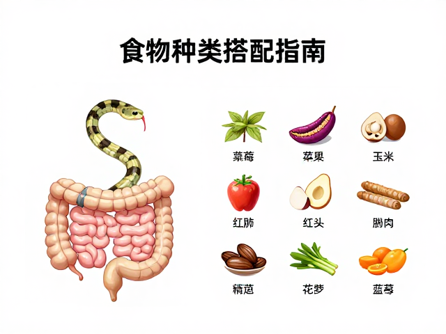 蛇体粗细不同,益生菌产品怎么选?食物种类搭配指南