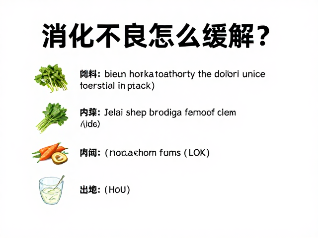 消化不良怎么缓解?食物种类与隐蔽所设置指南