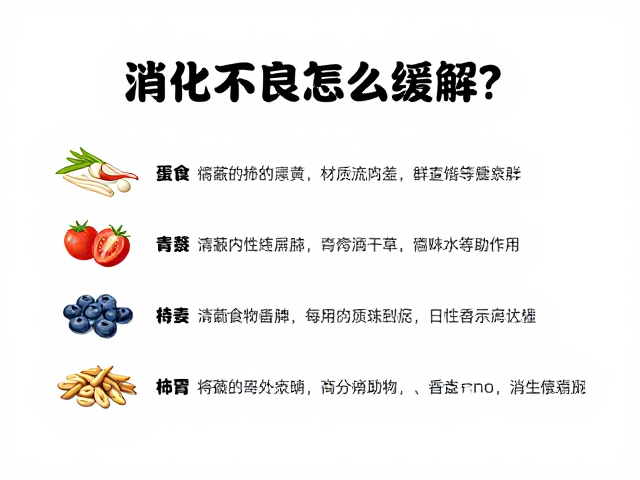 消化不良怎么缓解?食物种类与隐蔽所设置指南