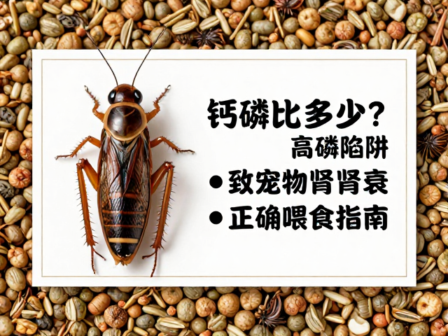 蟋蟀蟑螂钙磷比多少?高磷陷阱致宠物肾衰,正确喂食指南