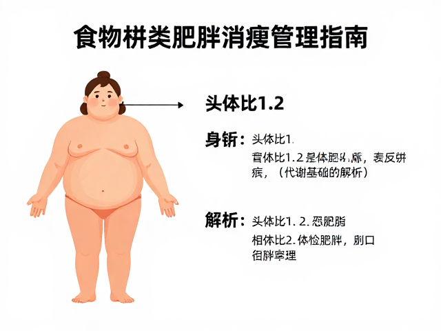 头体比1,2怎么吃?食物种类与肥胖消瘦管理指南