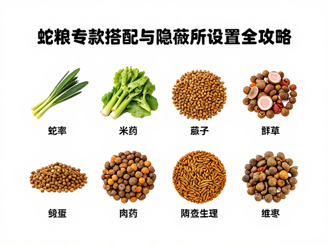 蛇粮怎么喂?专用食物搭配与隐蔽所设置全攻略
