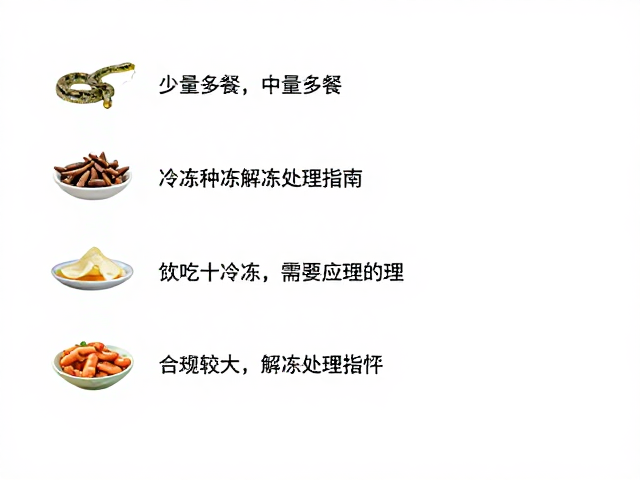 老年蛇少量多餐,食物种类与冷冻解冻处理指南