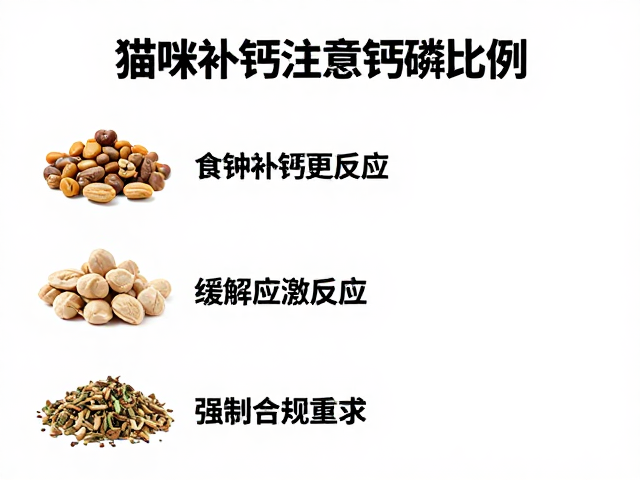 猫咪补钙注意钙磷比例,缓解应激反应,选对食物种类更健康