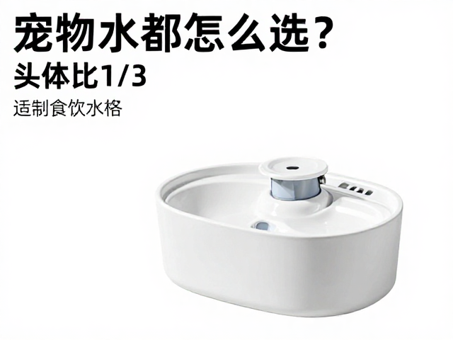 宠物饮水设备怎么选?头体比1/3适配不同食物种类指南